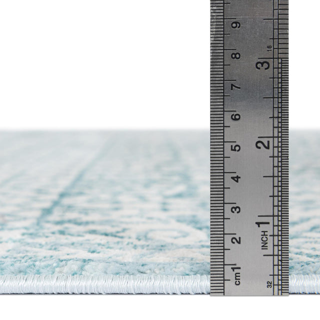 Teal 2' 7 x 13' 11 Jill Zarin Uptown Runner Area Rug 70% Polypropylene & 30% Polyester  Contemporary Carpet for Living, Dining, Office, Bedroom for Sale at Rug Engine