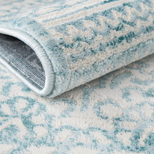 Teal 2' 7 x 13' 11 Jill Zarin Uptown Runner Area Rug 70% Polypropylene & 30% Polyester  Contemporary Carpet for Living, Dining, Office, Bedroom for Sale at Rug Engine