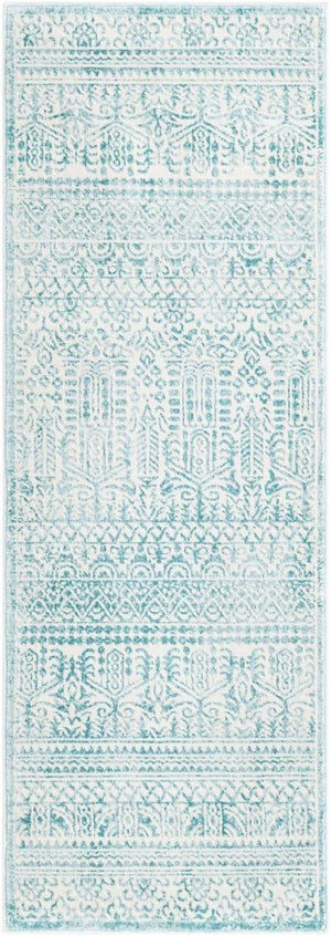Teal 2' 2 x 6' 1 Jill Zarin Uptown Runner Area Rug 70% Polypropylene & 30% Polyester  Contemporary Carpet for Living, Dining, Office, Bedroom for Sale at Rug Engine