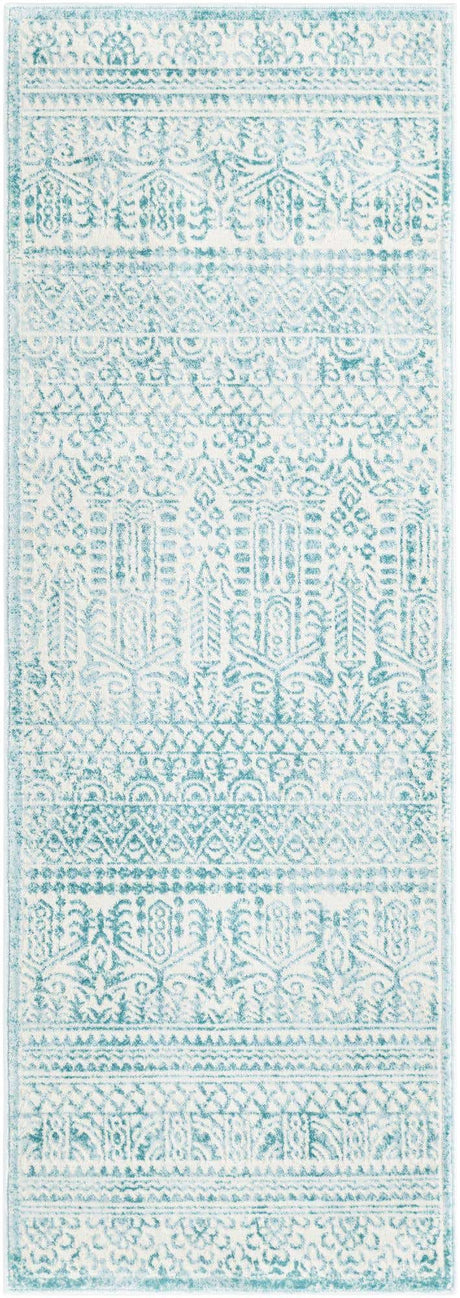 Teal 2' 2 x 6' 1 Jill Zarin Uptown Runner Area Rug 70% Polypropylene & 30% Polyester  Contemporary Carpet for Living, Dining, Office, Bedroom for Sale at Rug Engine