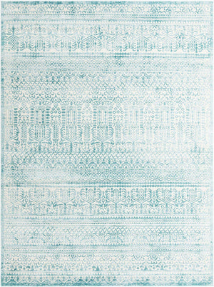 Teal 9' x 12' Jill Zarin Uptown Rectangle Area Rug 70% Polypropylene & 30% Polyester  Contemporary Carpet for Living, Dining, Office, Bedroom for Sale at Rug Engine