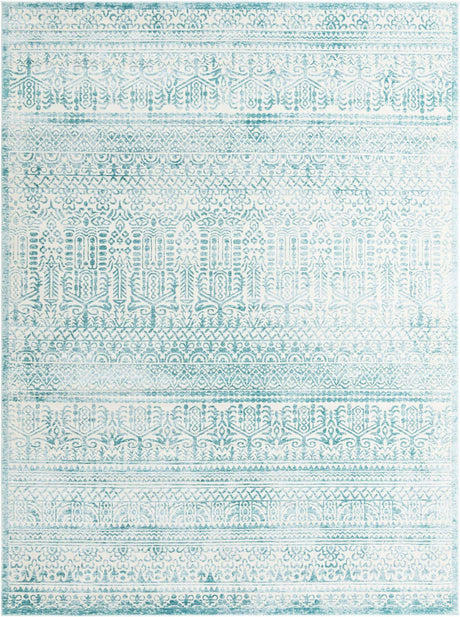 Teal 9' x 12' Jill Zarin Uptown Rectangle Area Rug 70% Polypropylene & 30% Polyester  Contemporary Carpet for Living, Dining, Office, Bedroom for Sale at Rug Engine