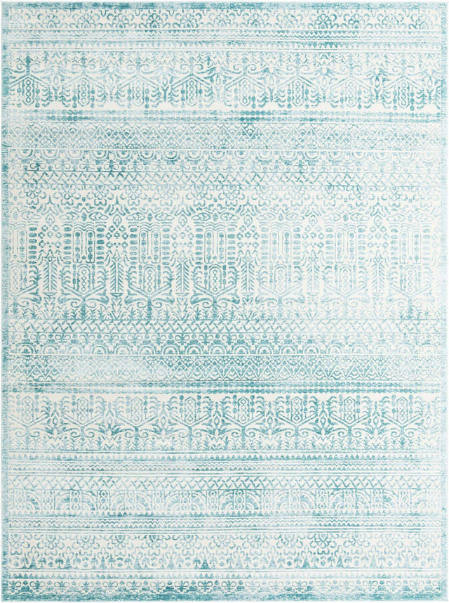 Teal 9' x 12' Jill Zarin Uptown Rectangle Area Rug 70% Polypropylene & 30% Polyester  Contemporary Carpet for Living, Dining, Office, Bedroom for Sale at Rug Engine