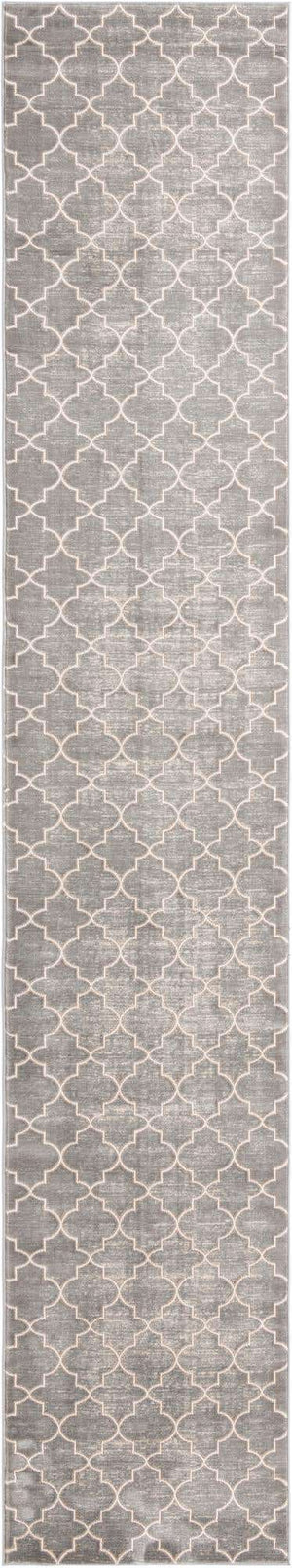 Gray 2' 7 x 13' 11 Jill Zarin Uptown Runner Area Rug 70% Polypropylene & 30% Polyester  Contemporary Carpet for Living, Dining, Office, Bedroom for Sale at Rug Engine
