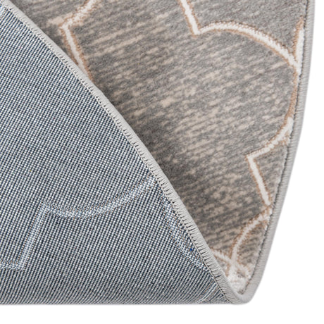 Gray 3' 3 x 3' 3 Jill Zarin Uptown Round Area Rug 70% Polypropylene & 30% Polyester  Contemporary Carpet for Living, Dining, Office, Bedroom for Sale at Rug Engine
