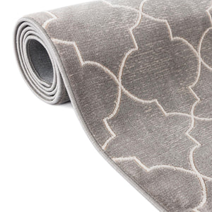 Gray 4' 1 x 6' 1 Jill Zarin Uptown Rectangle Area Rug 70% Polypropylene & 30% Polyester  Contemporary Carpet for Living, Dining, Office, Bedroom for Sale at Rug Engine