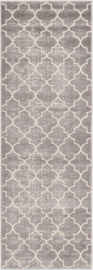 Gray 2' 2 x 6' 1 Jill Zarin Uptown Runner Area Rug 70% Polypropylene & 30% Polyester  Contemporary Carpet for Living, Dining, Office, Bedroom for Sale at Rug Engine