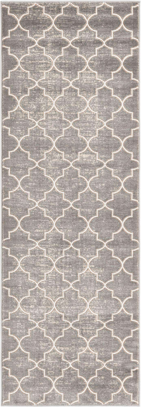 Gray 2' 2 x 6' 1 Jill Zarin Uptown Runner Area Rug 70% Polypropylene & 30% Polyester  Contemporary Carpet for Living, Dining, Office, Bedroom for Sale at Rug Engine
