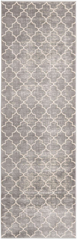 Gray 2' 7 x 8' Jill Zarin Uptown Runner Area Rug 70% Polypropylene & 30% Polyester  Contemporary Carpet for Living, Dining, Office, Bedroom for Sale at Rug Engine