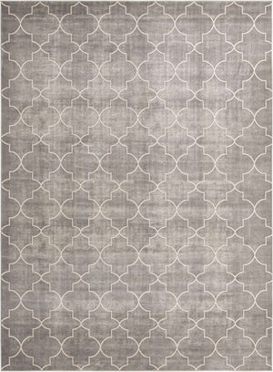 Gray 9' x 12' Jill Zarin Uptown Rectangle Area Rug 70% Polypropylene & 30% Polyester  Contemporary Carpet for Living, Dining, Office, Bedroom for Sale at Rug Engine