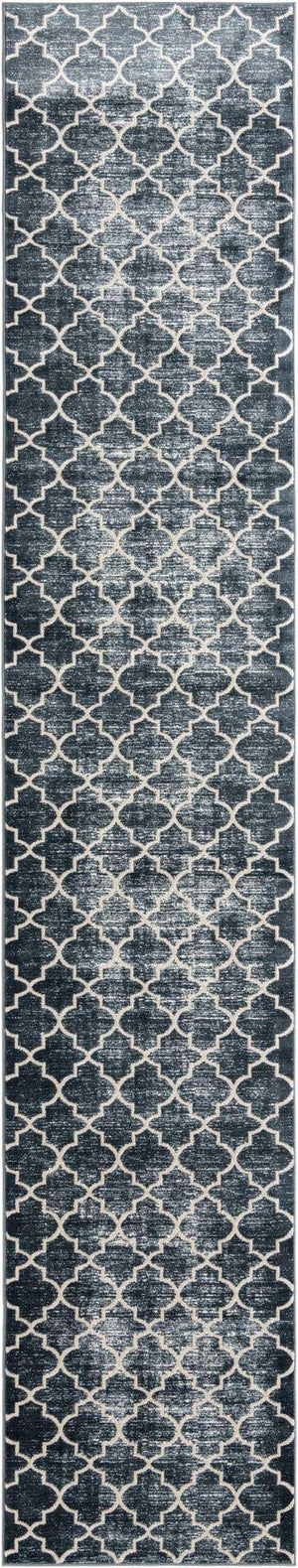 Navy Blue 2' 7 x 13' 11 Jill Zarin Uptown Runner Area Rug 70% Polypropylene & 30% Polyester  Contemporary Carpet for Living, Dining, Office, Bedroom for Sale at Rug Engine