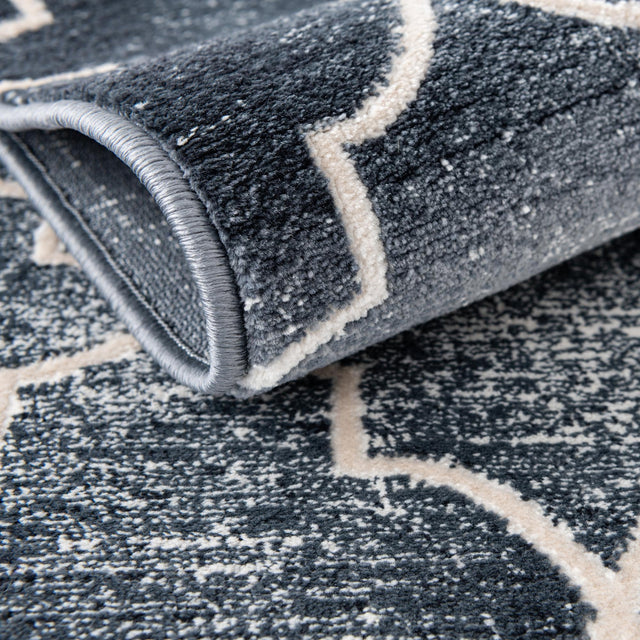 Navy Blue 7' 10 x 10' Jill Zarin Uptown Rectangle Area Rug 70% Polypropylene & 30% Polyester  Contemporary Carpet for Living, Dining, Office, Bedroom for Sale at Rug Engine