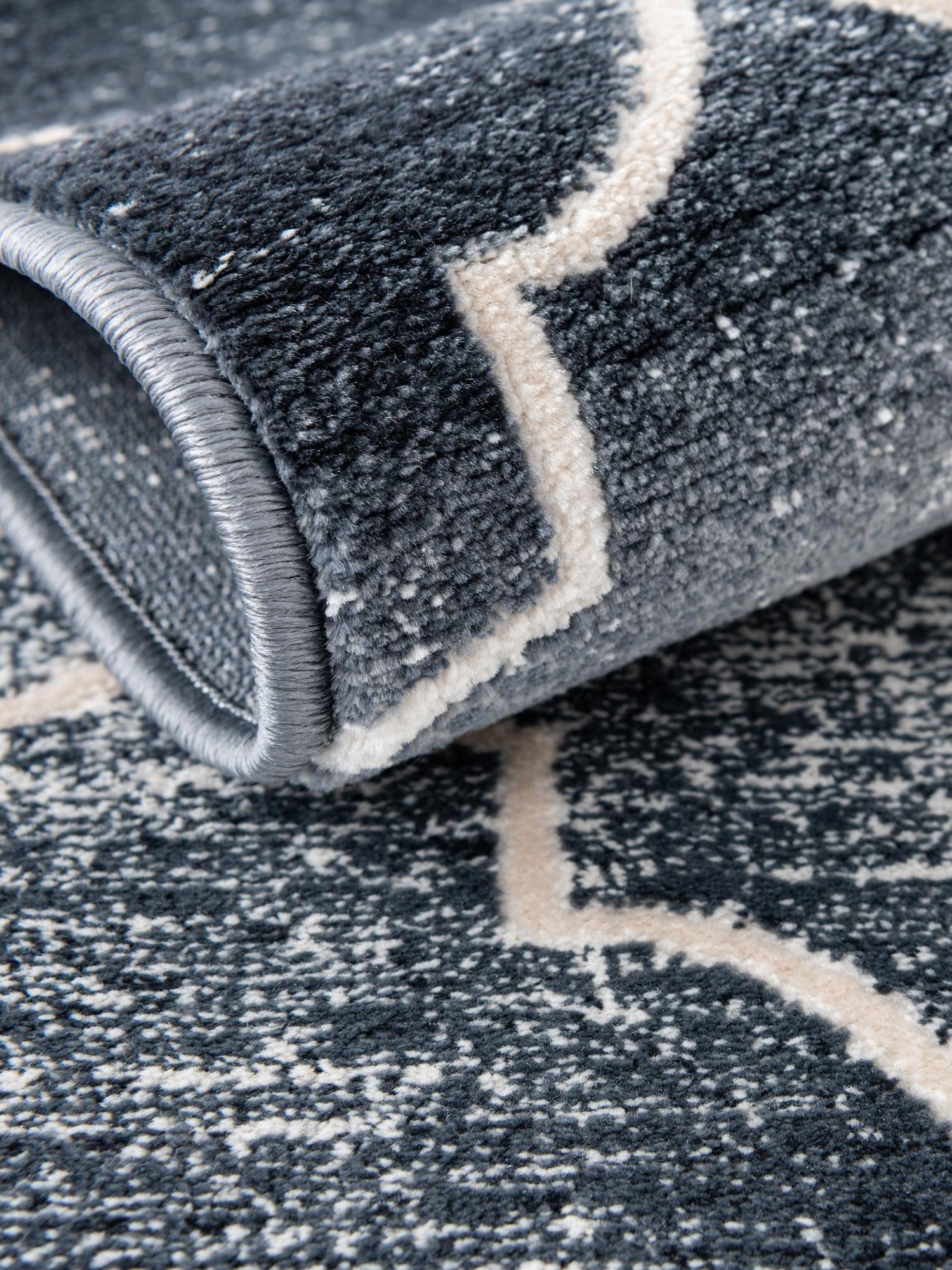 Navy Blue 2' x 3' 1 Jill Zarin Uptown Rectangle Area Rug 70% Polypropylene & 30% Polyester  Contemporary Carpet for Living, Dining, Office, Bedroom for Sale at Rug Engine