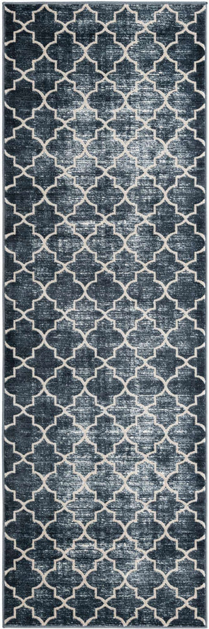Navy Blue 2' 7 x 8' Jill Zarin Uptown Runner Area Rug 70% Polypropylene & 30% Polyester  Contemporary Carpet for Living, Dining, Office, Bedroom for Sale at Rug Engine