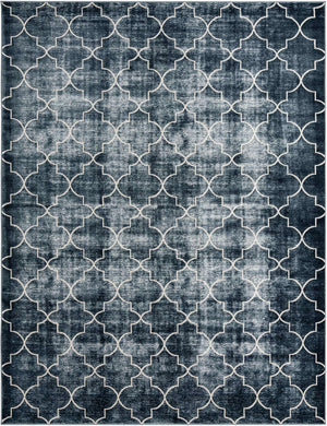 Navy Blue 7' 10 x 10' Jill Zarin Uptown Rectangle Area Rug 70% Polypropylene & 30% Polyester  Contemporary Carpet for Living, Dining, Office, Bedroom for Sale at Rug Engine