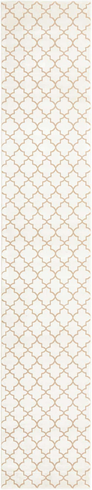 White 2' 7 x 13' 11 Jill Zarin Uptown Runner Area Rug 70% Polypropylene & 30% Polyester  Contemporary Carpet for Living, Dining, Office, Bedroom for Sale at Rug Engine