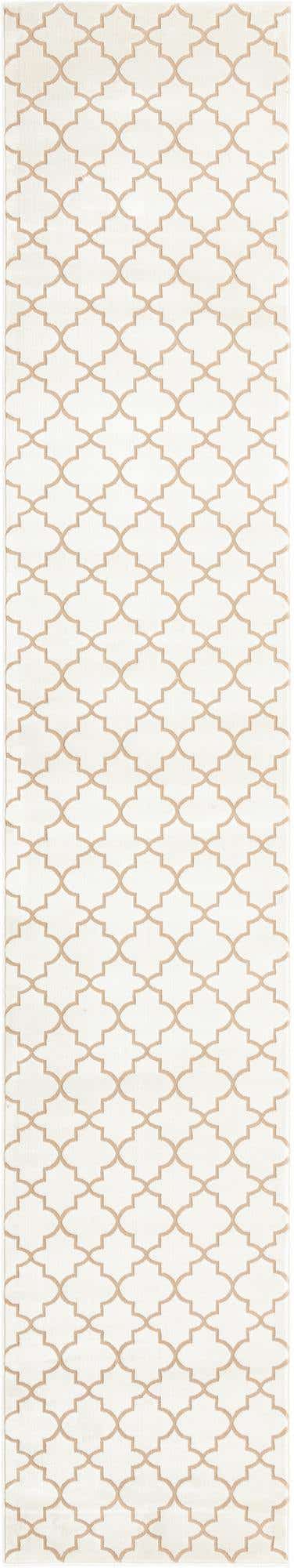 White 2' 7 x 13' 11 Jill Zarin Uptown Runner Area Rug 70% Polypropylene & 30% Polyester  Contemporary Carpet for Living, Dining, Office, Bedroom for Sale at Rug Engine