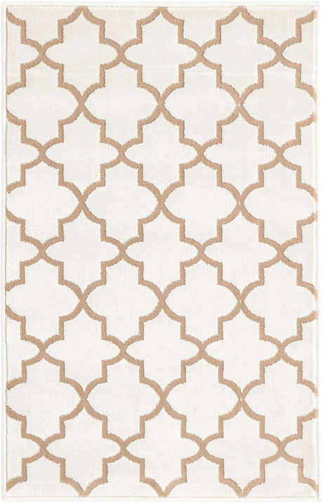 White 2' x 3' 1 Jill Zarin Uptown Rectangle Area Rug 70% Polypropylene & 30% Polyester  Contemporary Carpet for Living, Dining, Office, Bedroom for Sale at Rug Engine