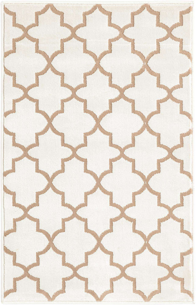 White 2' x 3' 1 Jill Zarin Uptown Rectangle Area Rug 70% Polypropylene & 30% Polyester  Contemporary Carpet for Living, Dining, Office, Bedroom for Sale at Rug Engine