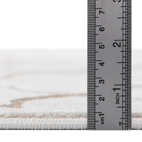 White 7' 10 x 7' 10 Jill Zarin Uptown Round Area Rug 70% Polypropylene & 30% Polyester  Contemporary Carpet for Living, Dining, Office, Bedroom for Sale at Rug Engine