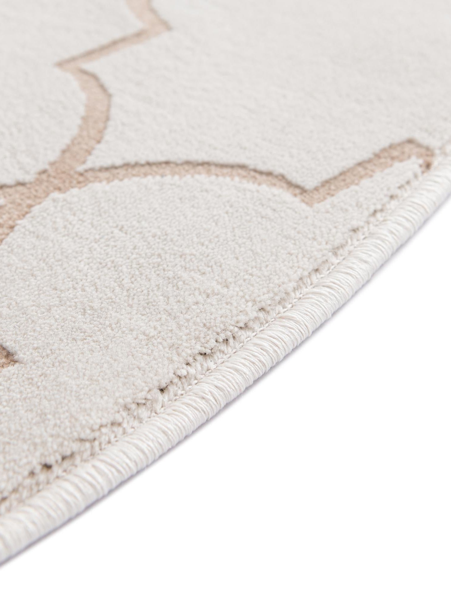 White 7' 10 x 7' 10 Jill Zarin Uptown Round Area Rug 70% Polypropylene & 30% Polyester  Contemporary Carpet for Living, Dining, Office, Bedroom for Sale at Rug Engine