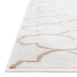 White 2' x 3' 1 Jill Zarin Uptown Rectangle Area Rug 70% Polypropylene & 30% Polyester  Contemporary Carpet for Living, Dining, Office, Bedroom for Sale at Rug Engine