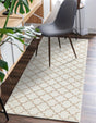White 2' 2 x 6' 1 Jill Zarin Uptown Runner Area Rug 70% Polypropylene & 30% Polyester  Contemporary Carpet for Living, Dining, Office, Bedroom for Sale at Rug Engine