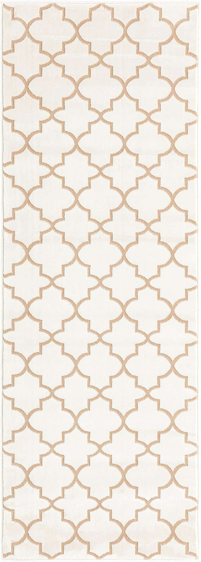 White 2' 2 x 6' 1 Jill Zarin Uptown Runner Area Rug 70% Polypropylene & 30% Polyester  Contemporary Carpet for Living, Dining, Office, Bedroom for Sale at Rug Engine