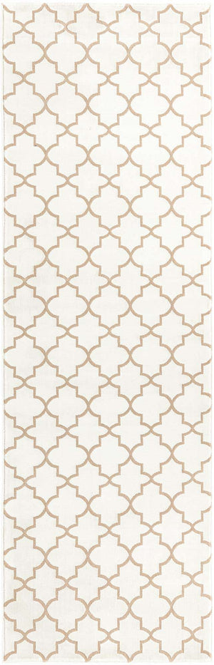 White 2' 7 x 8' Jill Zarin Uptown Runner Area Rug 70% Polypropylene & 30% Polyester  Contemporary Carpet for Living, Dining, Office, Bedroom for Sale at Rug Engine