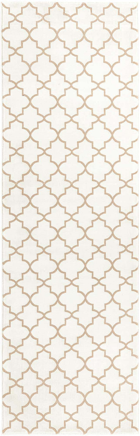 White 2' 7 x 8' Jill Zarin Uptown Runner Area Rug 70% Polypropylene & 30% Polyester  Contemporary Carpet for Living, Dining, Office, Bedroom for Sale at Rug Engine
