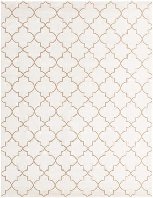 White 7' 10 x 10' Jill Zarin Uptown Rectangle Area Rug 70% Polypropylene & 30% Polyester  Contemporary Carpet for Living, Dining, Office, Bedroom for Sale at Rug Engine
