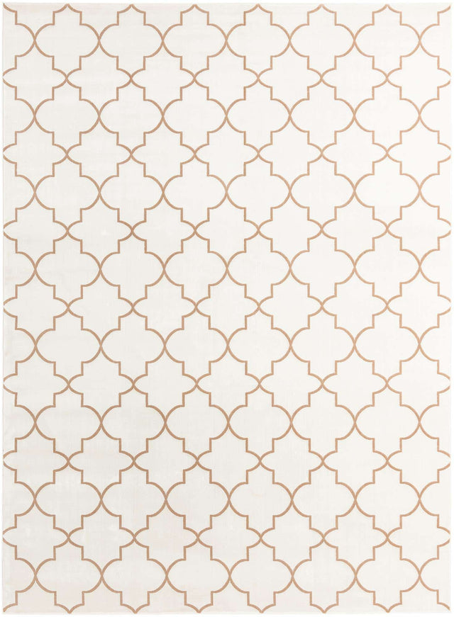 White 9' x 12' Jill Zarin Uptown Rectangle Area Rug 70% Polypropylene & 30% Polyester  Contemporary Carpet for Living, Dining, Office, Bedroom for Sale at Rug Engine
