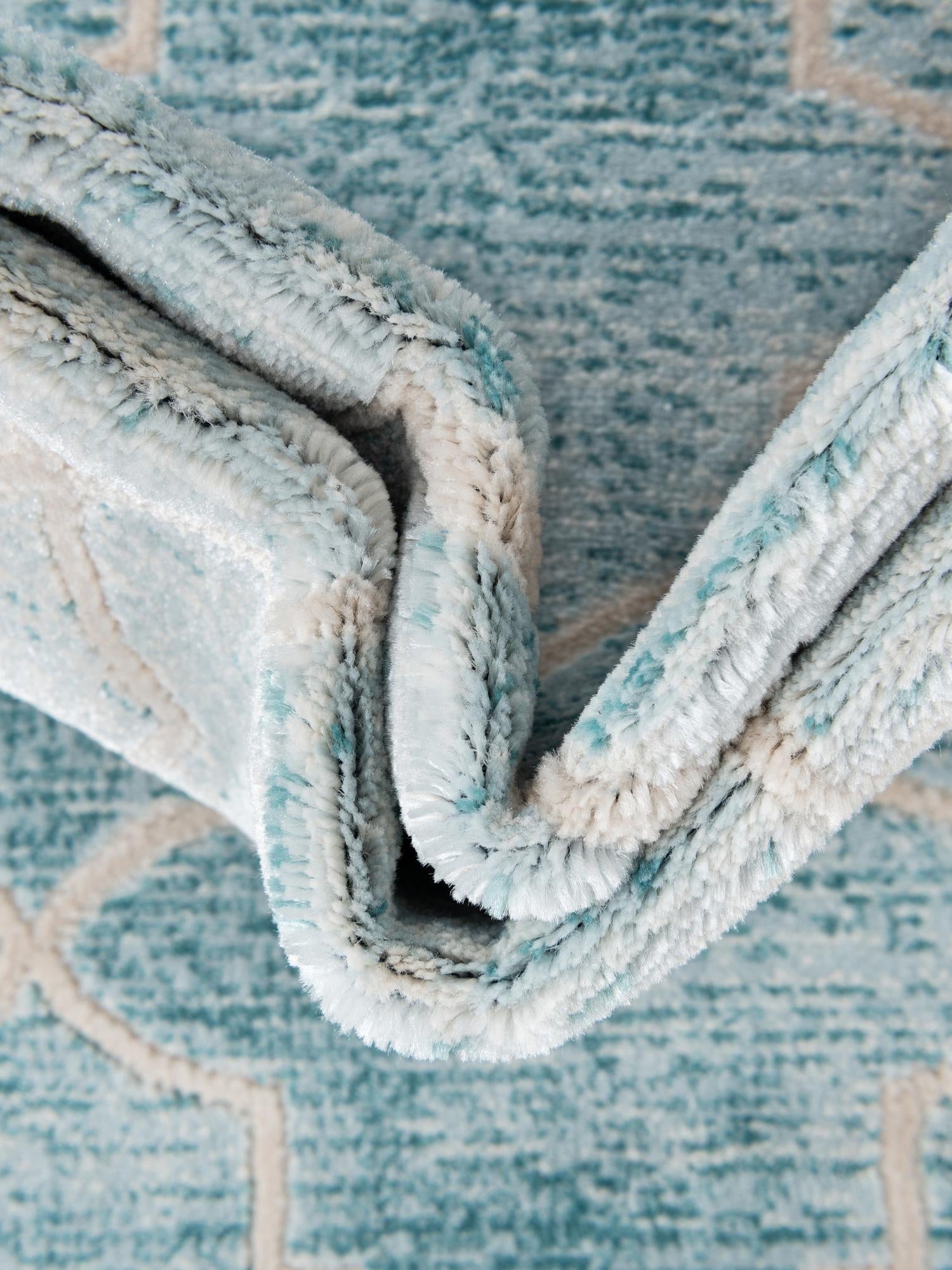 Teal 5' 3 x 8' Jill Zarin Uptown Rectangle Area Rug 70% Polypropylene & 30% Polyester  Contemporary Carpet for Living, Dining, Office, Bedroom for Sale at Rug Engine