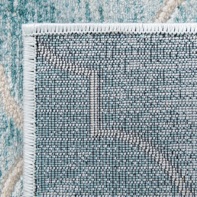 Teal 4' 1 x 6' 1 Jill Zarin Uptown Rectangle Area Rug 70% Polypropylene & 30% Polyester  Contemporary Carpet for Living, Dining, Office, Bedroom for Sale at Rug Engine
