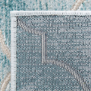 Teal 2' 7 x 13' 11 Jill Zarin Uptown Runner Area Rug 70% Polypropylene & 30% Polyester  Contemporary Carpet for Living, Dining, Office, Bedroom for Sale at Rug Engine