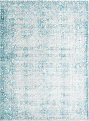 Teal 9' x 12' Jill Zarin Uptown Rectangle Area Rug 70% Polypropylene & 30% Polyester  Contemporary Carpet for Living, Dining, Office, Bedroom for Sale at Rug Engine