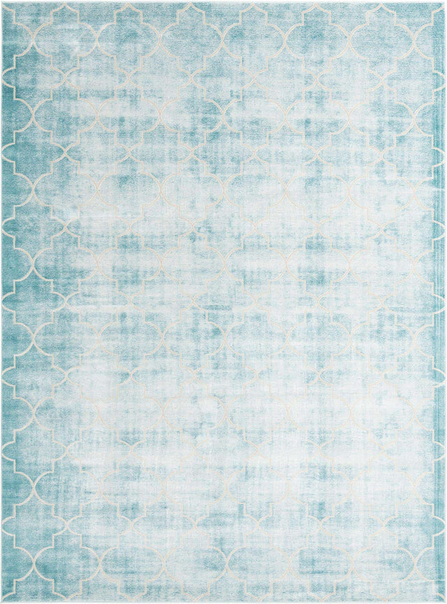 Teal 9' x 12' Jill Zarin Uptown Rectangle Area Rug 70% Polypropylene & 30% Polyester  Contemporary Carpet for Living, Dining, Office, Bedroom for Sale at Rug Engine