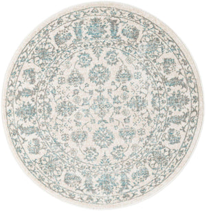 Teal 3' 3 x 3' 3 Jill Zarin Uptown Round Area Rug 70% Polypropylene & 30% Polyester  Contemporary Carpet for Living, Dining, Office, Bedroom for Sale at Rug Engine