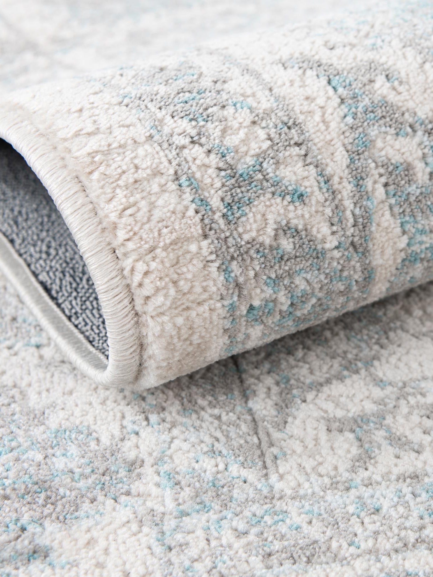 Teal 7' 10 x 7' 10 Jill Zarin Uptown Round Area Rug 70% Polypropylene & 30% Polyester  Contemporary Carpet for Living, Dining, Office, Bedroom for Sale at Rug Engine