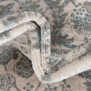 Teal 7' 10 x 7' 10 Jill Zarin Uptown Round Area Rug 70% Polypropylene & 30% Polyester  Contemporary Carpet for Living, Dining, Office, Bedroom for Sale at Rug Engine