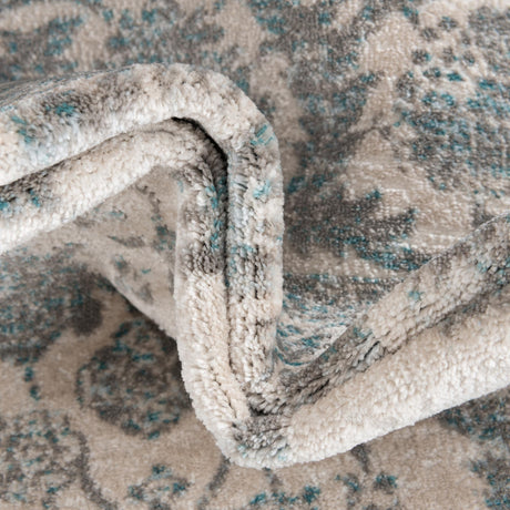 Teal 7' 10 x 7' 10 Jill Zarin Uptown Round Area Rug 70% Polypropylene & 30% Polyester  Contemporary Carpet for Living, Dining, Office, Bedroom for Sale at Rug Engine