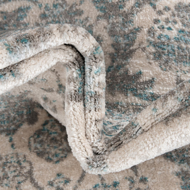 Teal 7' 10 x 7' 10 Jill Zarin Uptown Round Area Rug 70% Polypropylene & 30% Polyester  Contemporary Carpet for Living, Dining, Office, Bedroom for Sale at Rug Engine