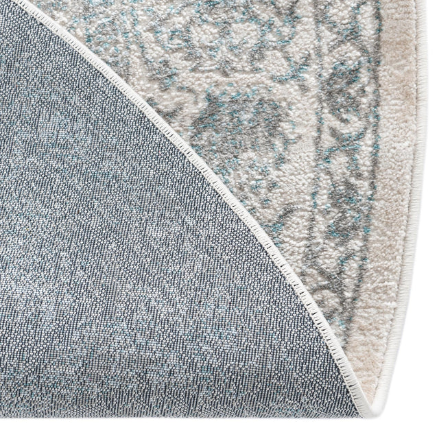 Teal 7' 10 x 7' 10 Jill Zarin Uptown Round Area Rug 70% Polypropylene & 30% Polyester  Contemporary Carpet for Living, Dining, Office, Bedroom for Sale at Rug Engine