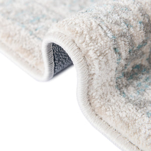 Teal 7' 10 x 7' 10 Jill Zarin Uptown Round Area Rug 70% Polypropylene & 30% Polyester  Contemporary Carpet for Living, Dining, Office, Bedroom for Sale at Rug Engine