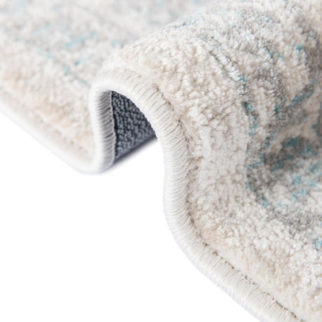 Teal 7' 10 x 7' 10 Jill Zarin Uptown Round Area Rug 70% Polypropylene & 30% Polyester  Contemporary Carpet for Living, Dining, Office, Bedroom for Sale at Rug Engine
