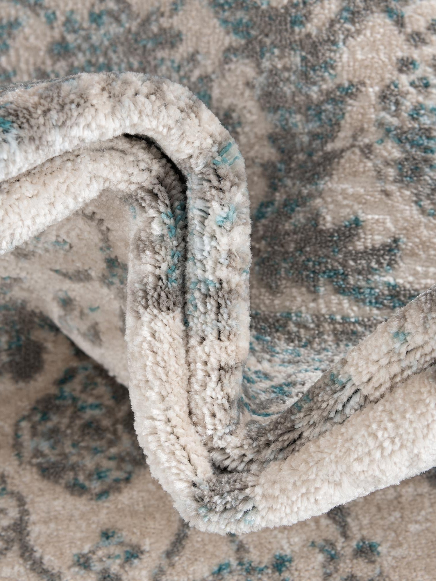 Teal 5' 3 x 8' Jill Zarin Uptown Rectangle Area Rug 70% Polypropylene & 30% Polyester  Contemporary Carpet for Living, Dining, Office, Bedroom for Sale at Rug Engine