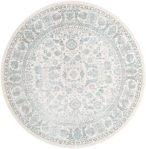 Teal 7' 10 x 7' 10 Jill Zarin Uptown Round Area Rug 70% Polypropylene & 30% Polyester  Contemporary Carpet for Living, Dining, Office, Bedroom for Sale at Rug Engine