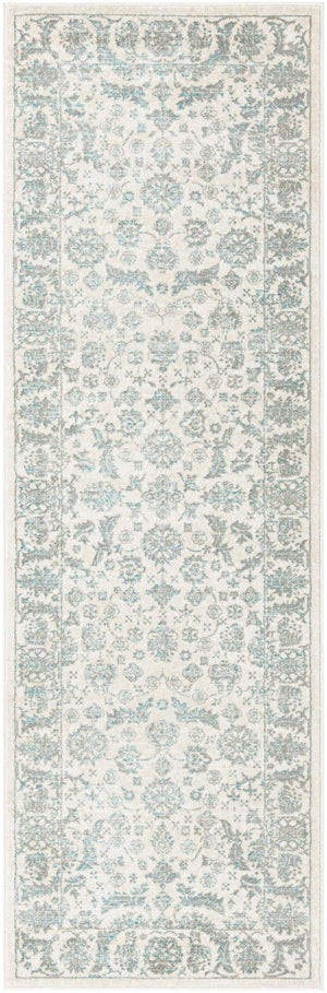 Teal 2' 7 x 8' Jill Zarin Uptown Runner Area Rug 70% Polypropylene & 30% Polyester  Contemporary Carpet for Living, Dining, Office, Bedroom for Sale at Rug Engine