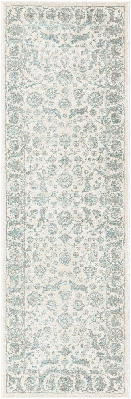 Teal 2' 7 x 8' Jill Zarin Uptown Runner Area Rug 70% Polypropylene & 30% Polyester  Contemporary Carpet for Living, Dining, Office, Bedroom for Sale at Rug Engine