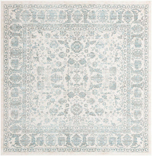 Teal 7' 10 x 7' 10 Jill Zarin Uptown Square Area Rug 70% Polypropylene & 30% Polyester  Contemporary Carpet for Living, Dining, Office, Bedroom for Sale at Rug Engine